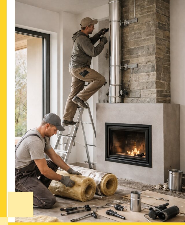 Монтаж дымоходов для каминов в Красногорске от 15242 р. ЭриданКрр