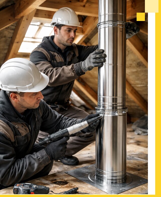Монтаж дымоходов для каминов в Красногорске с гарантией качества