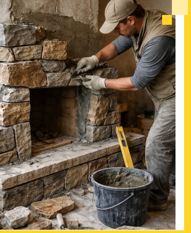 Изготовление и установка каменных каминов под ключ в Красногорске