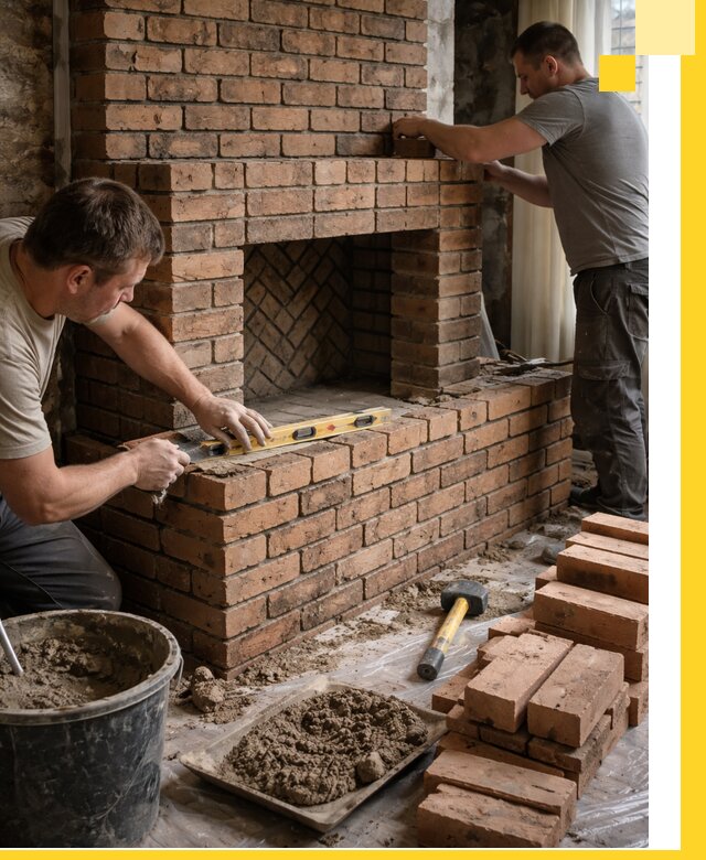 Изготовление и установка кирпичных каминов в Красногорске