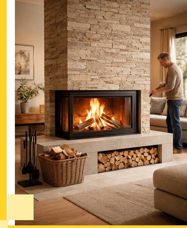 Дровяной камин под ключ в Красногорске от 203220 р. | ЭриданКрр