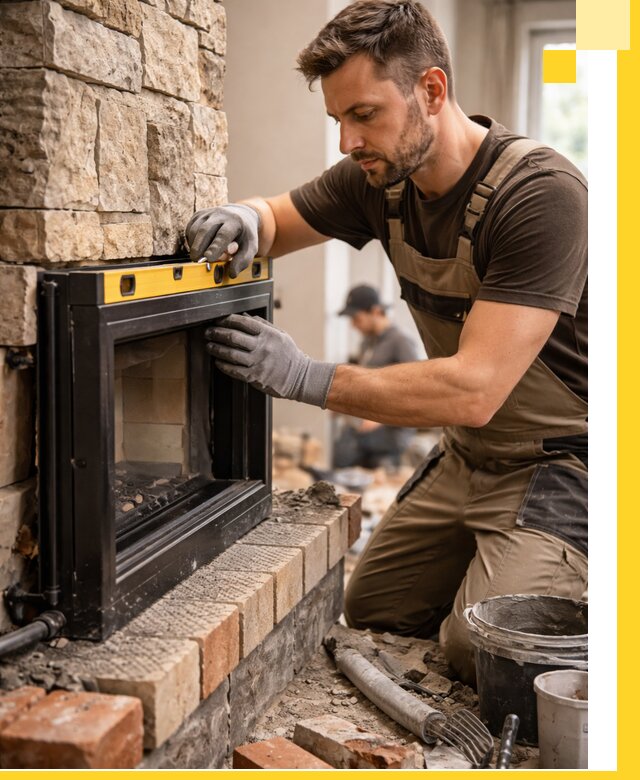 Дровяные камины под ключ в Красногорске: монтаж, обустройство