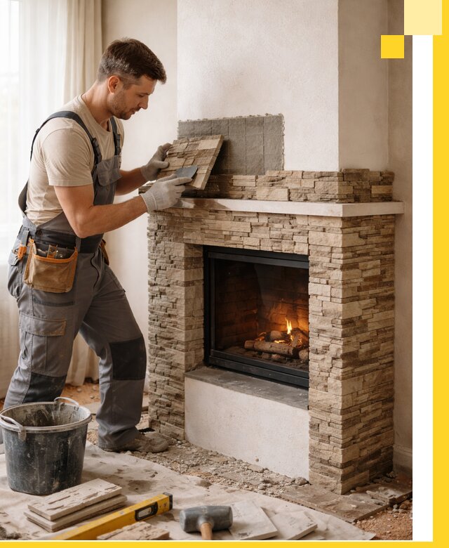 Изготовление и монтаж каминов для дома под ключ в Красногорске