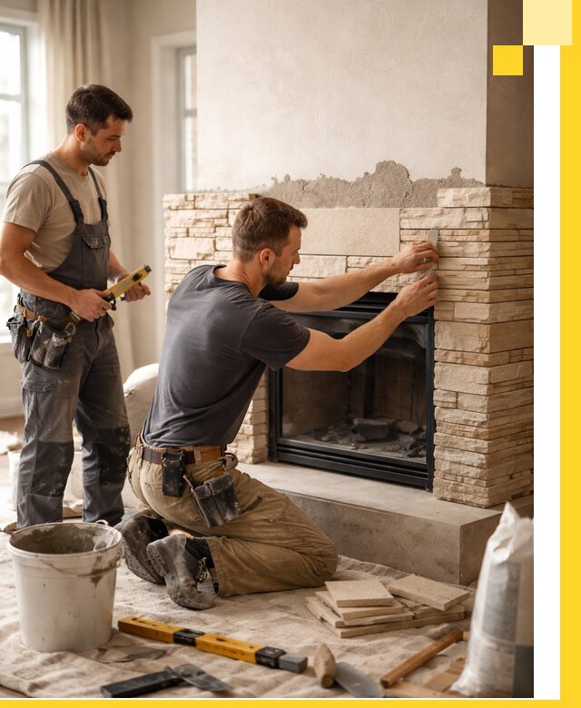 Установка и монтаж каминов для загородного дома в Красногорске