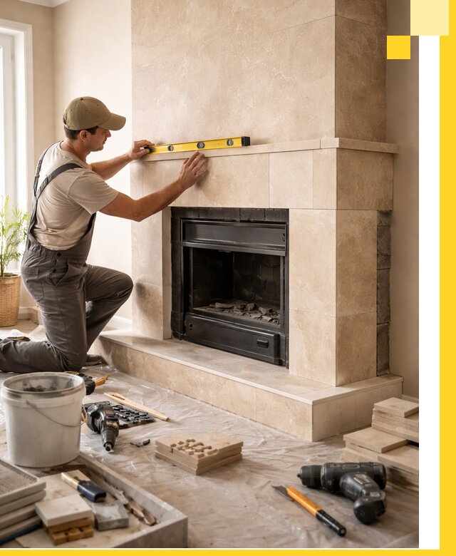 Установка и монтаж каминов в частном доме под ключ в Красногорске