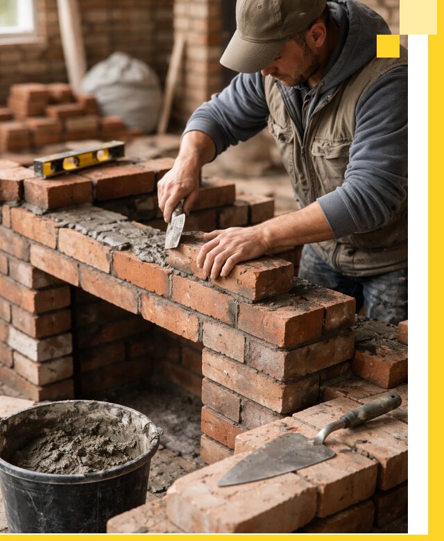 Кладка каминов под ключ в Красногорске профессиональная отделка и монтаж