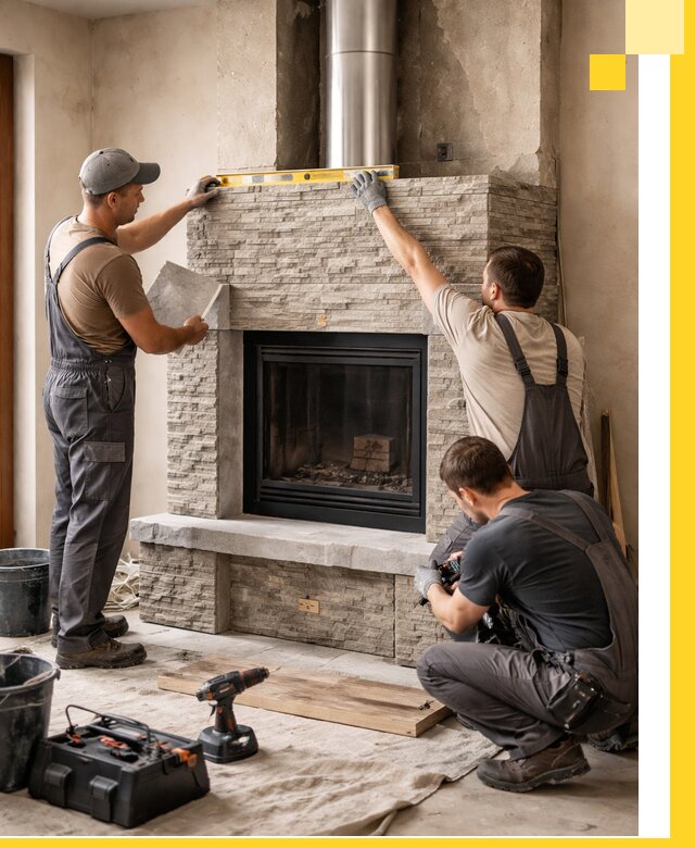 Профессиональный монтаж каминов под ключ в Красногорске для дома