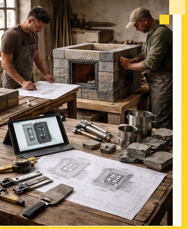 Разработка проектов печей с согласованием и монтажом в Красногорске