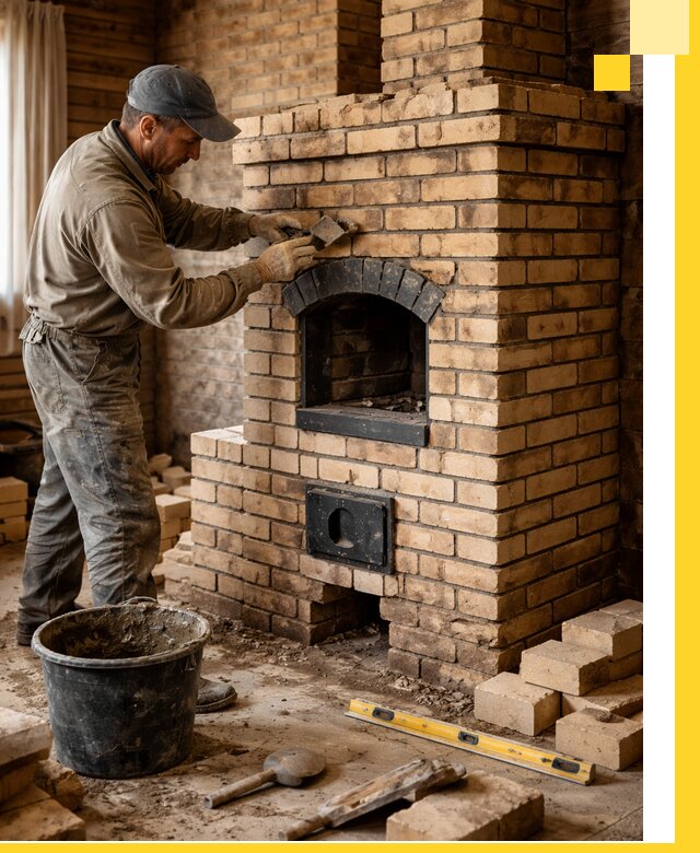 Кирпичные печи под ключ в Красногорске: проектирование и кладка