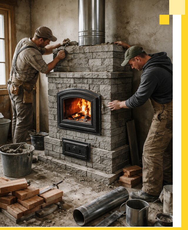 Производство, поставка и монтаж дровяных печей в Красногорске