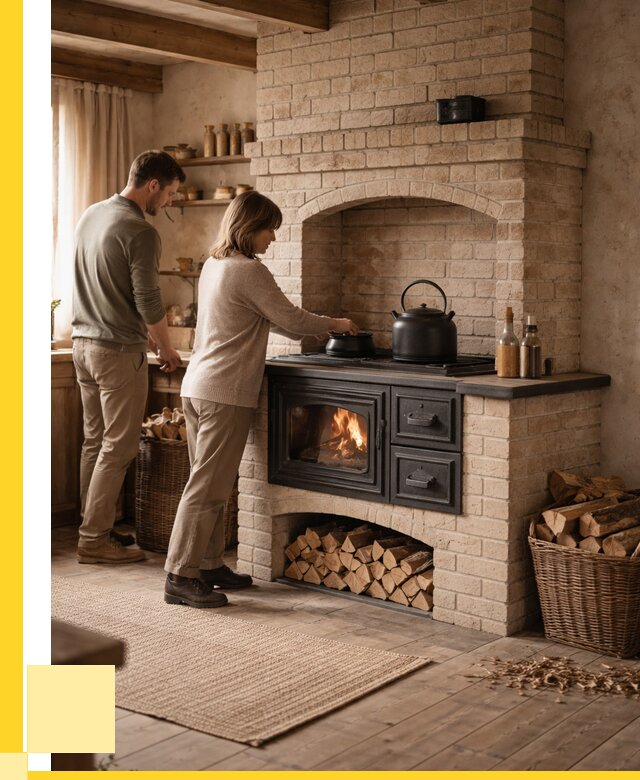 Печи с плитой в Красногорске от 45725 р. | ЭриданКрр — кирпичная печь