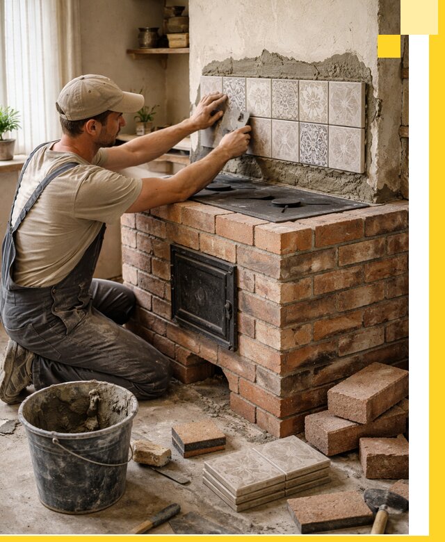 Печи с плитой на заказ монтаж гарантия и сервис в Красногорске