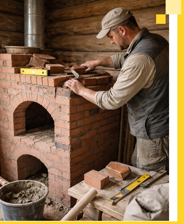 Изготовление и установка русских печей в Красногорске под ключ