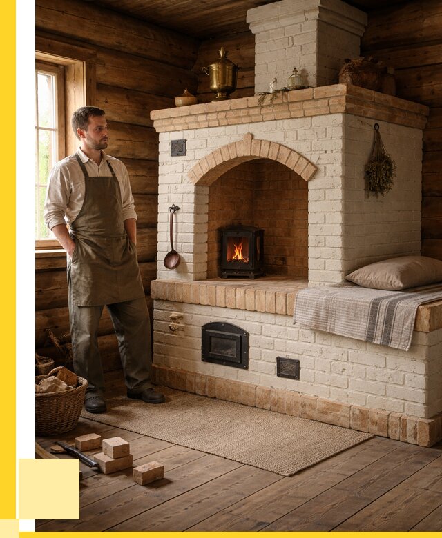 Русские печи с лежанкой под ключ в Красногорске от 152415 р. ЭриданКрр