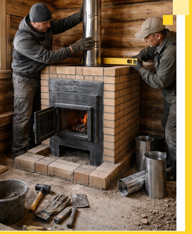 Проектирование, изготовление и установка банных печей в Красногорске