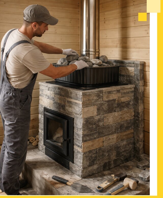 Печи для парной в Красногорске, производство, монтаж и обслуживание