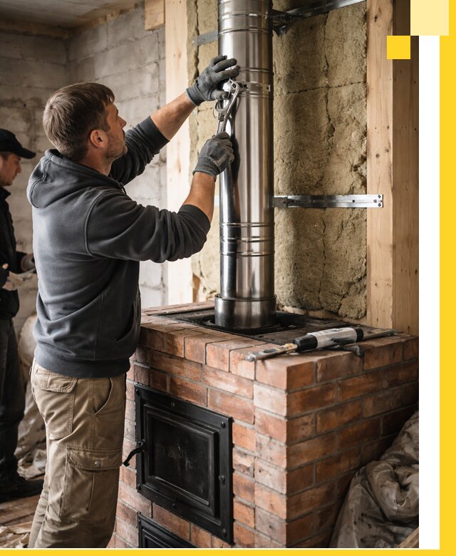 Изготовление и монтаж печей и дымоходов под ключ в Красногорске