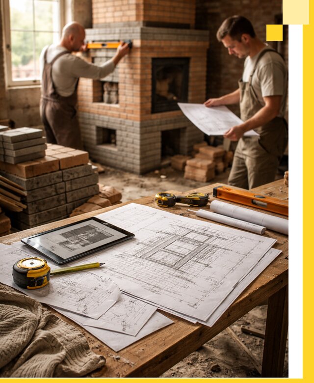 Проекты печей и каминов с индивидуальным дизайном в Красногорске