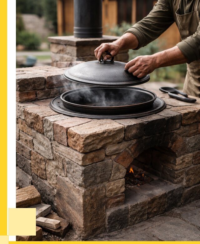 Печи для казана в Красногорске по цене от 18290 р. | ЭриданКрр