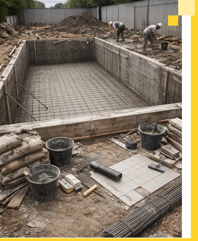 Строительство бассейнов под ключ в Красногорске, дизайн и монтаж