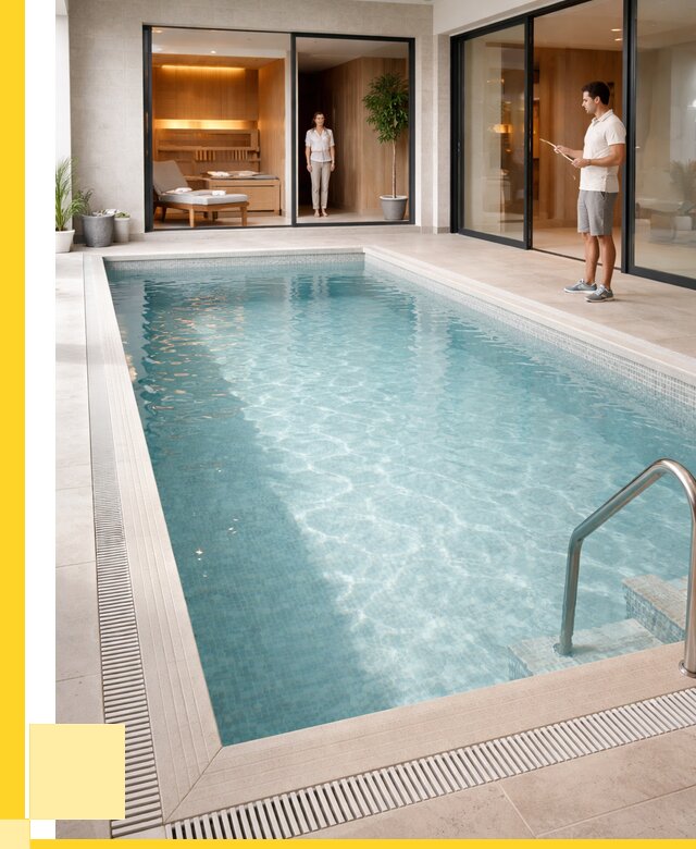 Отделка бассейна пленкой ПВХ в Красногорске от 3556 р. - ЭриданКрр