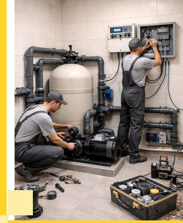 Монтаж оборудования для бассейнов в Красногорске от 40644 р. | ЭриданКрр