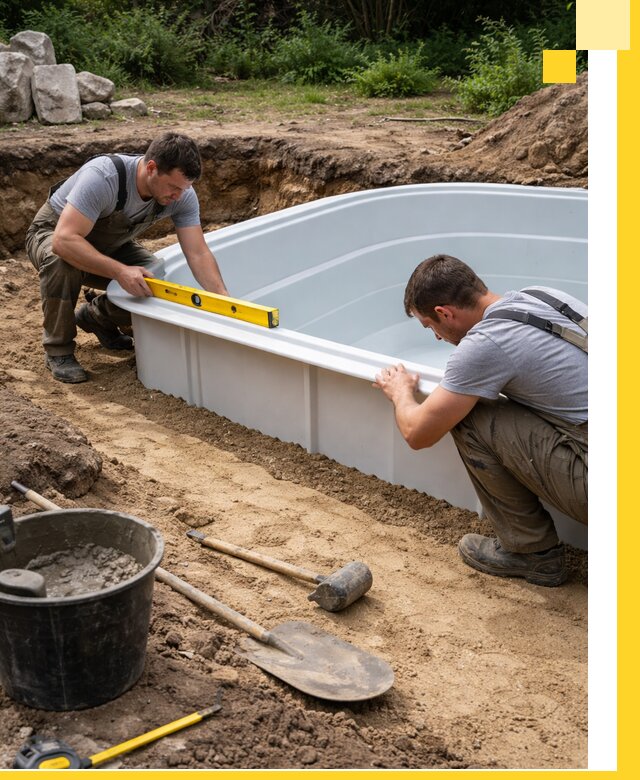 Производство и установка пластиковых бассейнов в Красногорске под ключ
