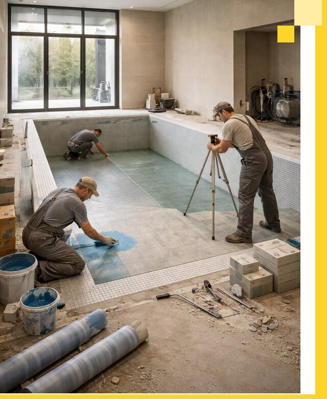 Проект и строительство закрытых бассейнов в Красногорске под ключ