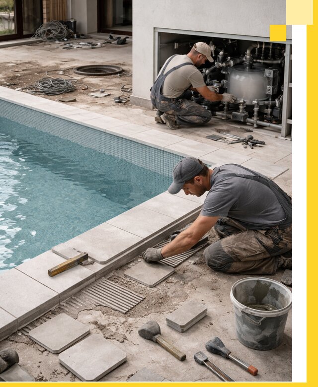 Строительство и монтаж бассейнов в коттедже в Красногорске