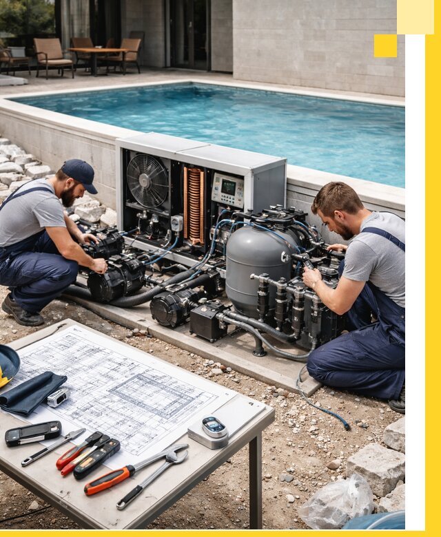 Проектирование и монтаж бассейнов с подогревом в Красногорске