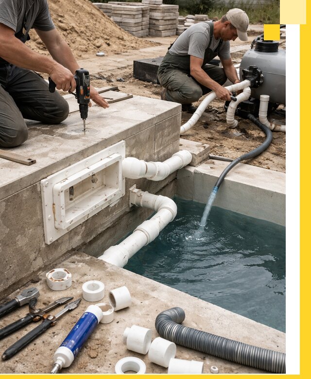 Строительство скиммерных бассейнов под ключ в Красногорске