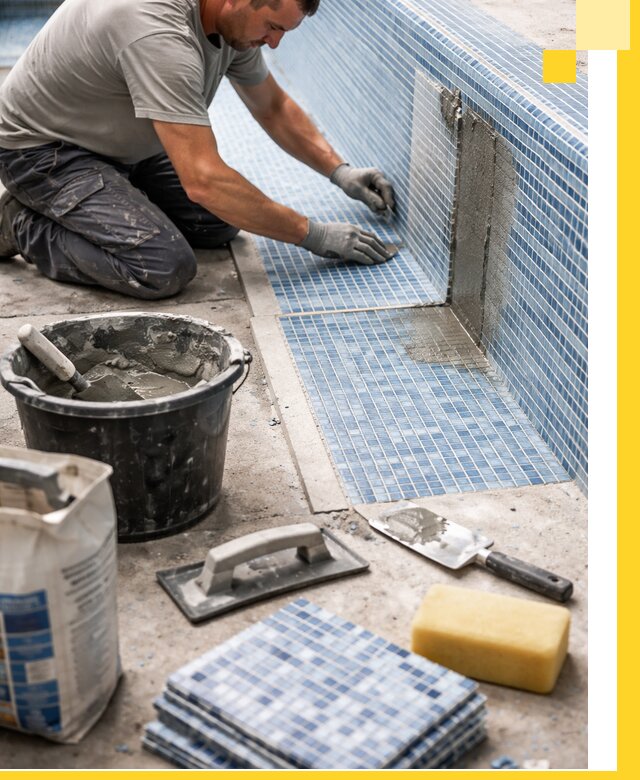 Укладка и ремонт мозаики для бассейнов под ключ в Красногорске