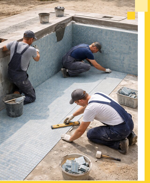 Укладка и установка плитки для бассейнов под ключ в Красногорске