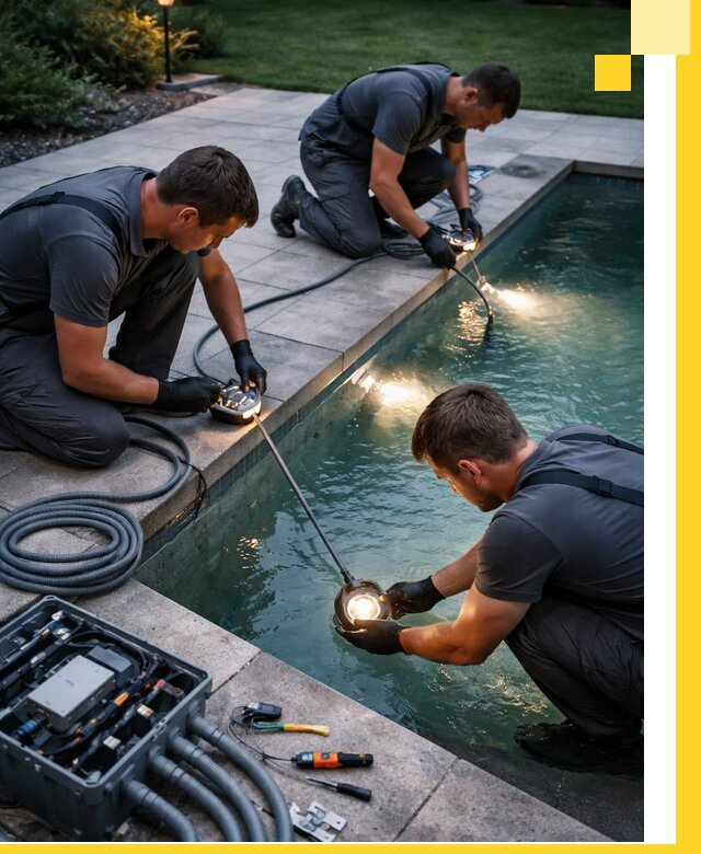 Профессиональное освещение бассейнов в Красногорске: дизайн и монтаж