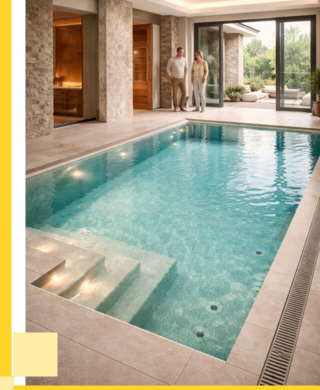 Бассейн во дворе в Красногорске: проект, отделка от 1219320 р. | ЭриданКрр