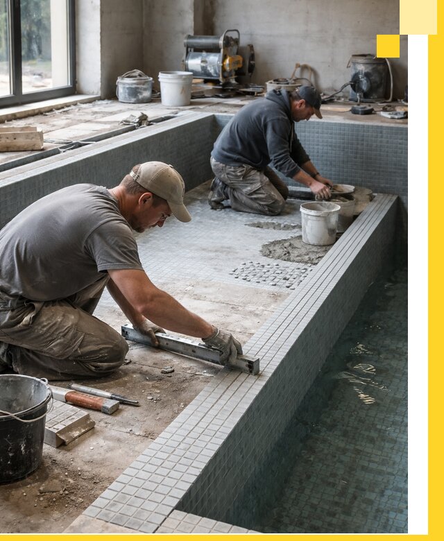 Строительство бассейна в частном доме в Красногорске под ключ