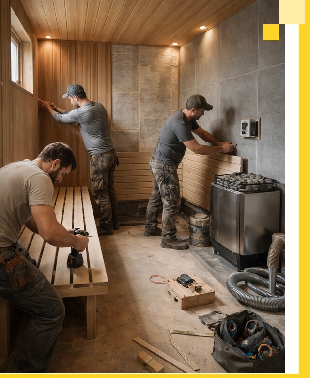 Сауны под ключ в Красногорске, проектирование, строительство, отделка