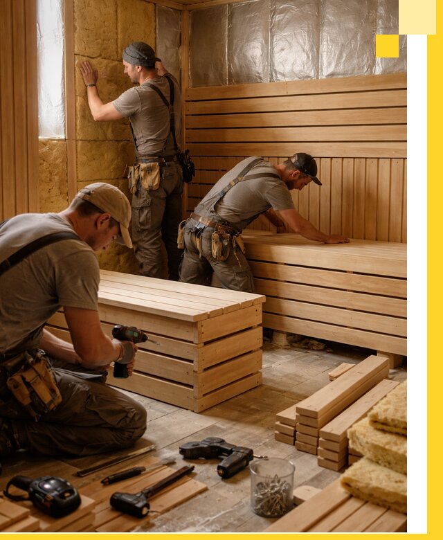 Профессиональное строительство саун под ключ в Красногорске