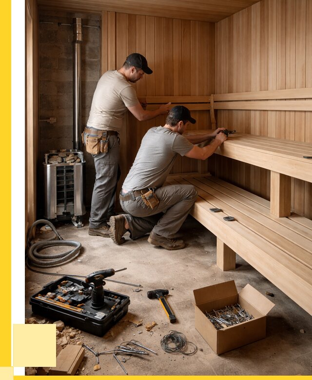 Монтаж саун под ключ в Красногорске от 121932 р. | ЭриданКрр
