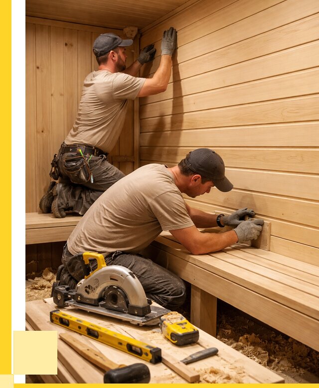 Обшивка саун вагонкой в Красногорске от 2540 р. | ЭриданКрр