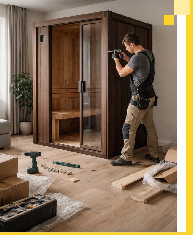 Установка и производство мини саун под ключ в Красногорске