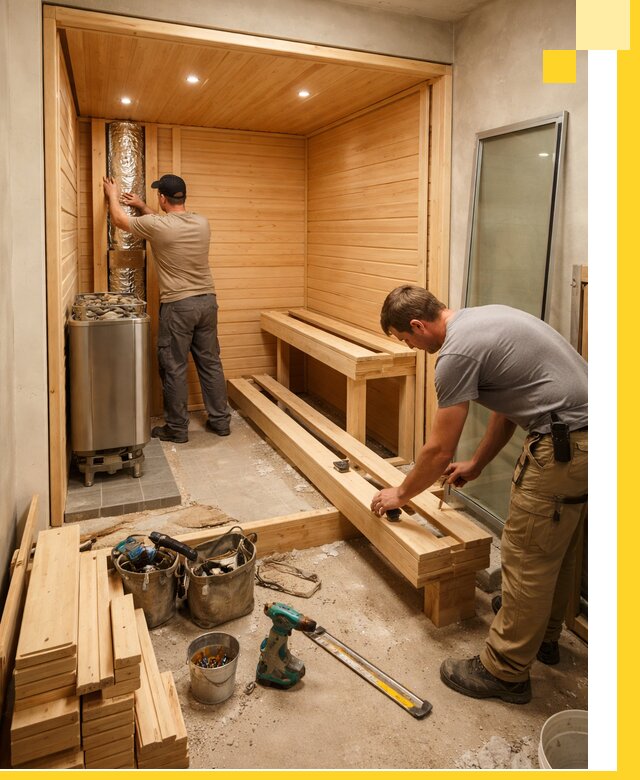 Проектирование и установка домашних саун под ключ в Красногорске