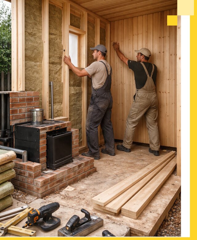 Строительство и установка дачных саун под ключ в Красногорске