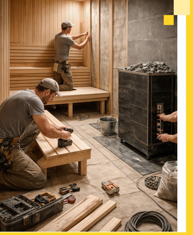 Дизайн и строительство интерьерных саун под ключ в Красногорске