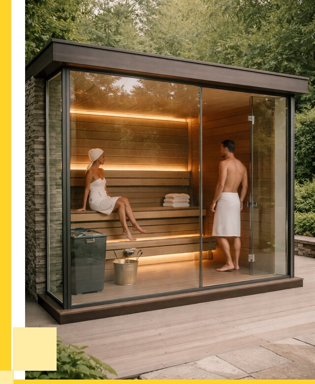 Сауна стеклянная и двери для сауны в Красногорске от 254025 р. | ЭриданКрр