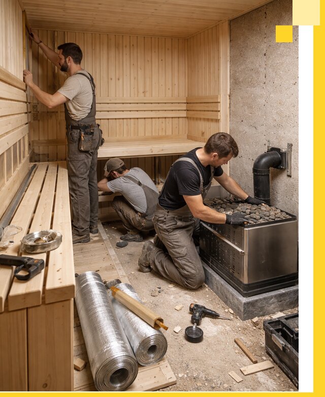 Индивидуальные сауны на заказ в Красногорске под ключ, проект и монтаж