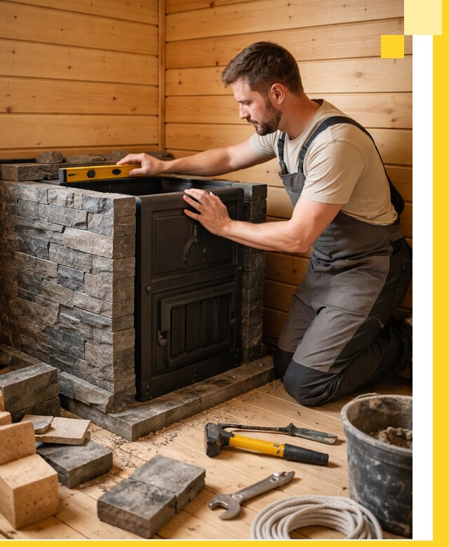 Производство и установка печей для саун под ключ в Красногорске