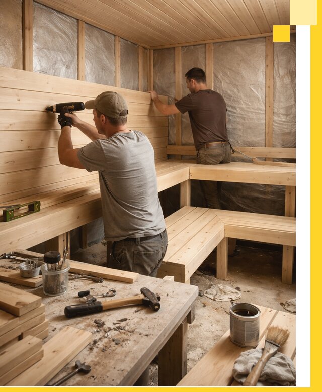 Профессиональная отделка бань и саун под ключ в Красногорске