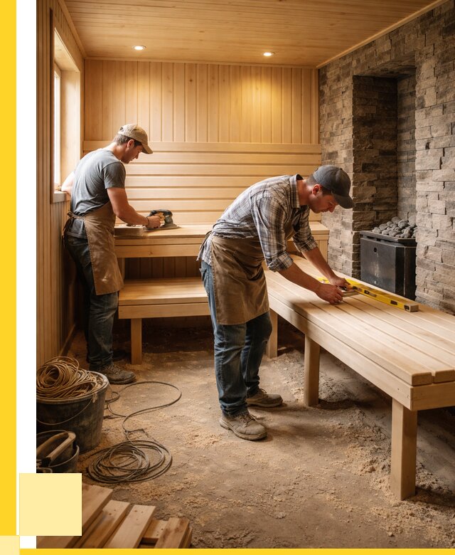 Отделка бани в Красногорске: внутренняя отделка от 3048 р. | ЭриданКрр