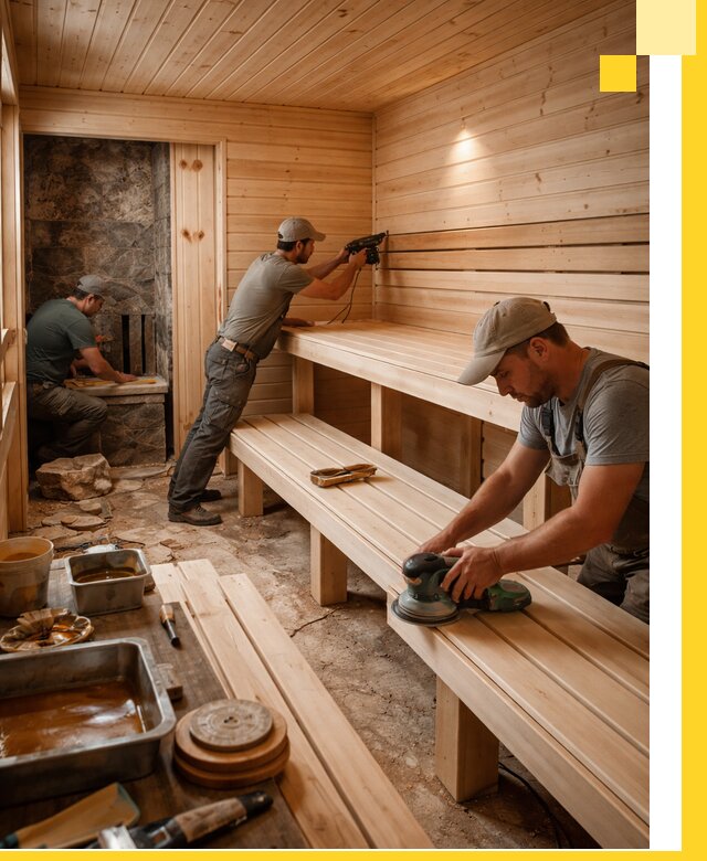 Профессиональная отделка бань в Красногорске под ключ, с гарантией